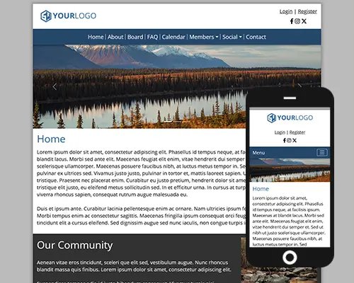 crescendo website design screenshot