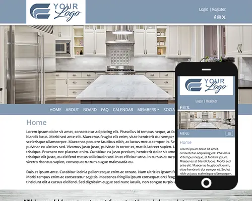 echo website design screenshot